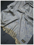 Кашемировый шарф Paisley Slate
