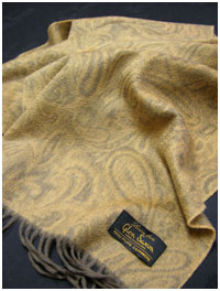 Кашемировый плед Luxury Paisley Spice GLEN SAXON SCHOTTLAND