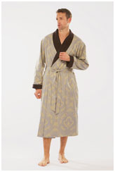 Мужской домашний халат Jacquard sand