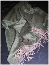 Кашемировый шотландский плед Paisley Olive