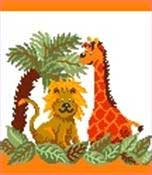 Шенилловая салфетка Wild friends