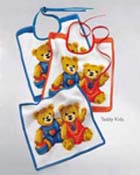 Шенилловые салфетка и нагрудники Teddy Kids